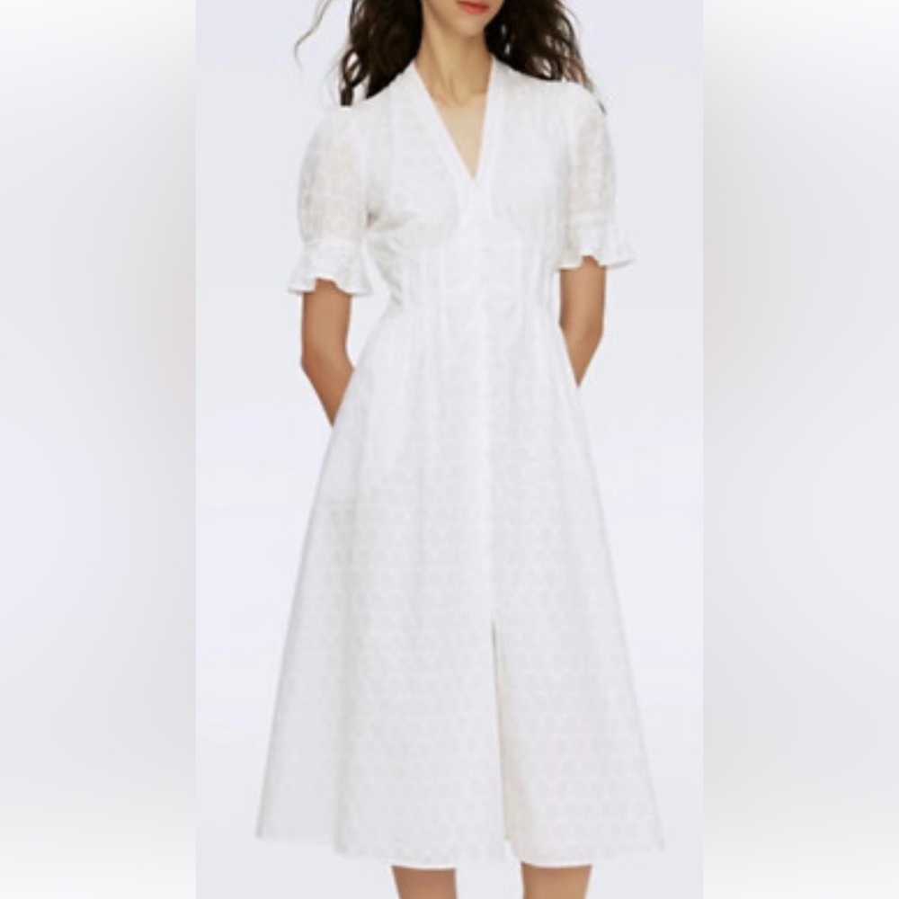 Boden White Midi Dress
